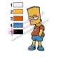 Bart Simpson is Very ShyEmbroidery Design